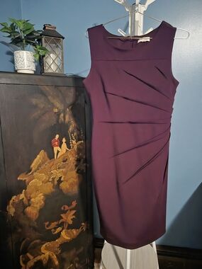 Calvin Klein Deep Plum Sleeveless Dress Sz. 10
